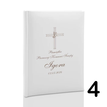 Album komunijny wsuwany na 200 zdjęć 10x15 personalizowany 8 wzorów